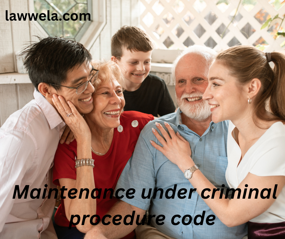  Maintenance for women, child and parents under criminal procedure code